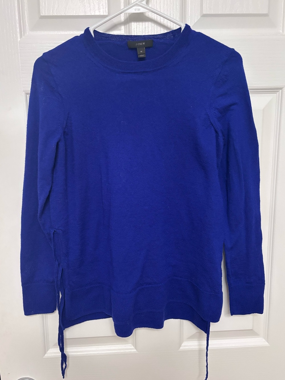 J. Crew Women's Crewneck Sweater in Cobalt Blue